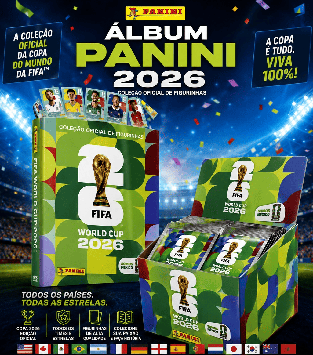 Kit Álbum Panini Copa 2026 Completo